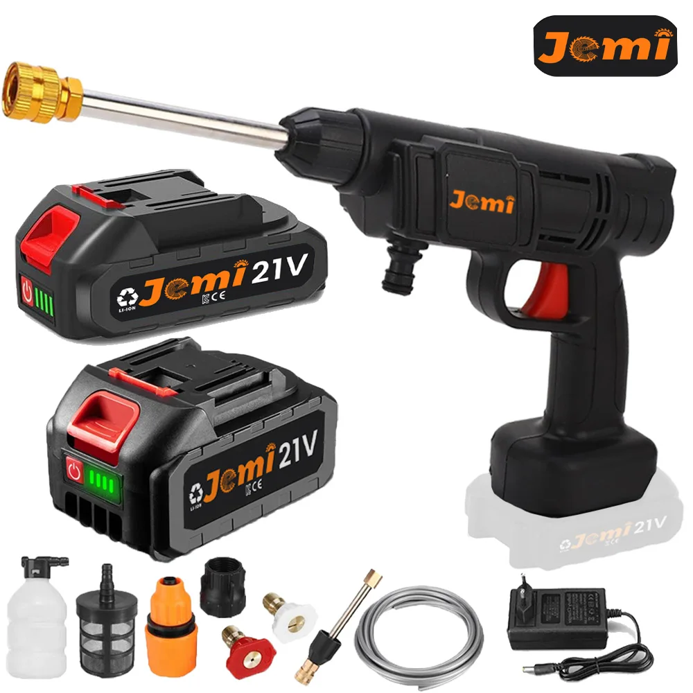 Jemi Tool 60Bar Cordless High Pressure Washer for Makita 18V Battery Home Car Wash Gun Garden Tools