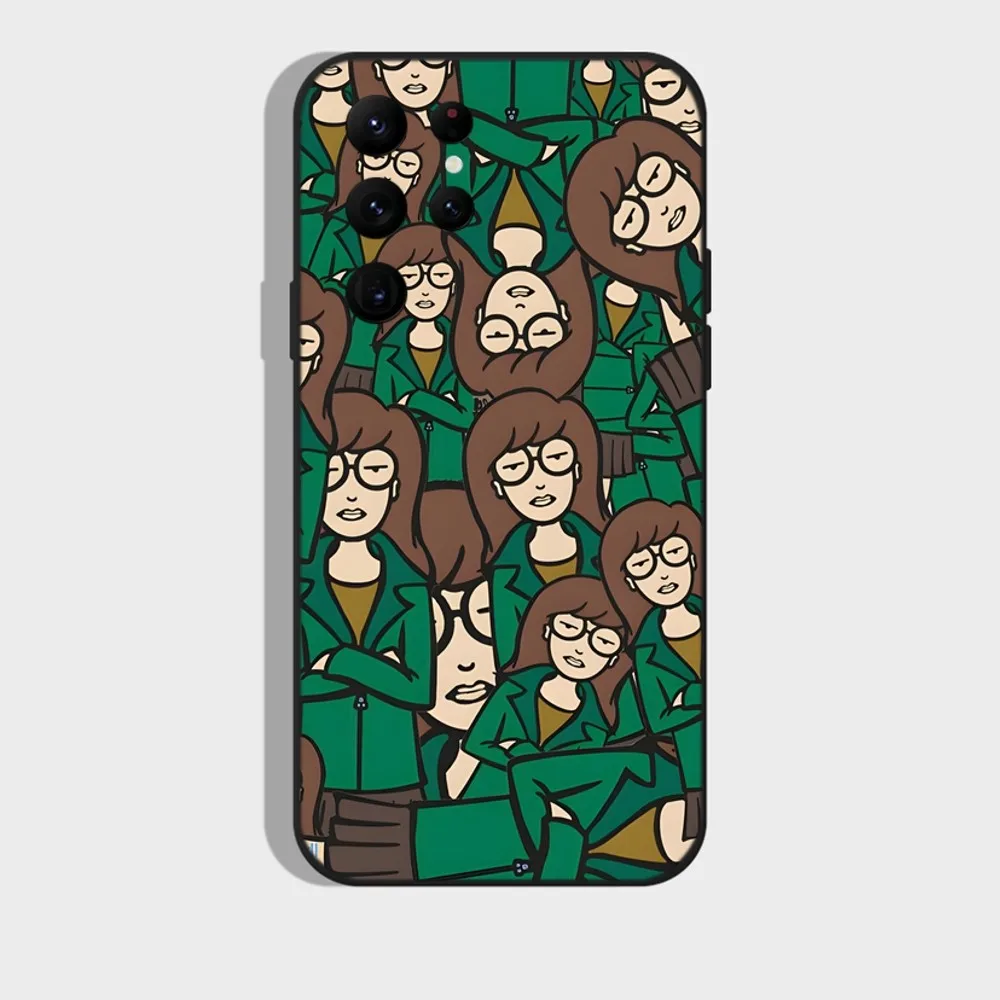 Cartoon D-Daria Phone Case For Samsung S24,S22 Ultra,S20,S30 plus,S22 plus,S23,S30 ultra 5G Silicone Cover