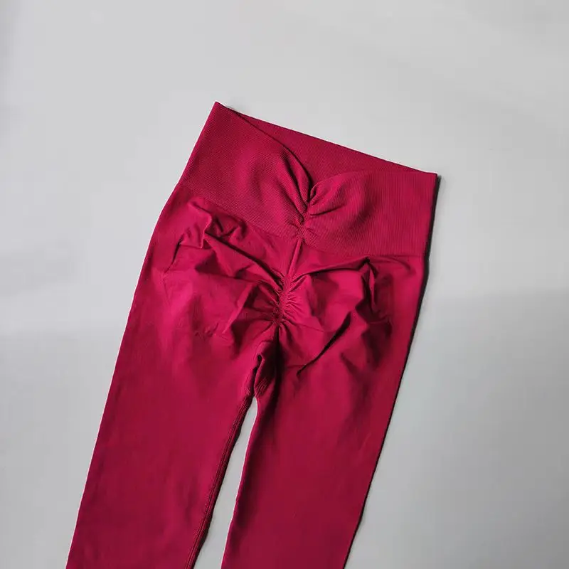 Hochwertige Yoga-Hosen für Damen, Fitness-Leggings, hochelastische Sporthosen, Push-up-Leggings, Laufleggings, atmungsaktive Gym-Leggings. – Detail 31