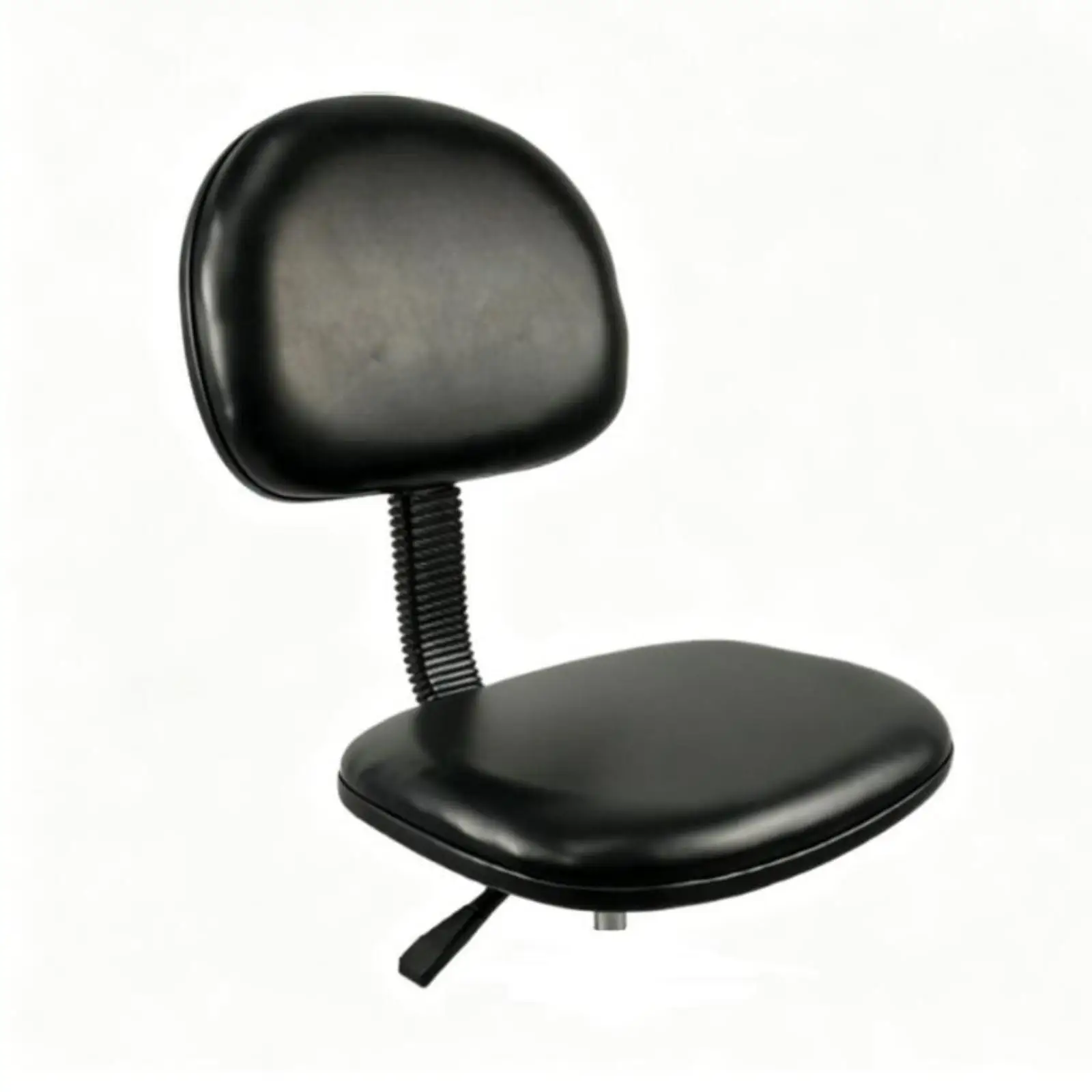 Pu Foam Chair Cleanroom-Compatible Stool with Backrest Height-Adjustable Chair with Backrest for Technicians, Machinists,