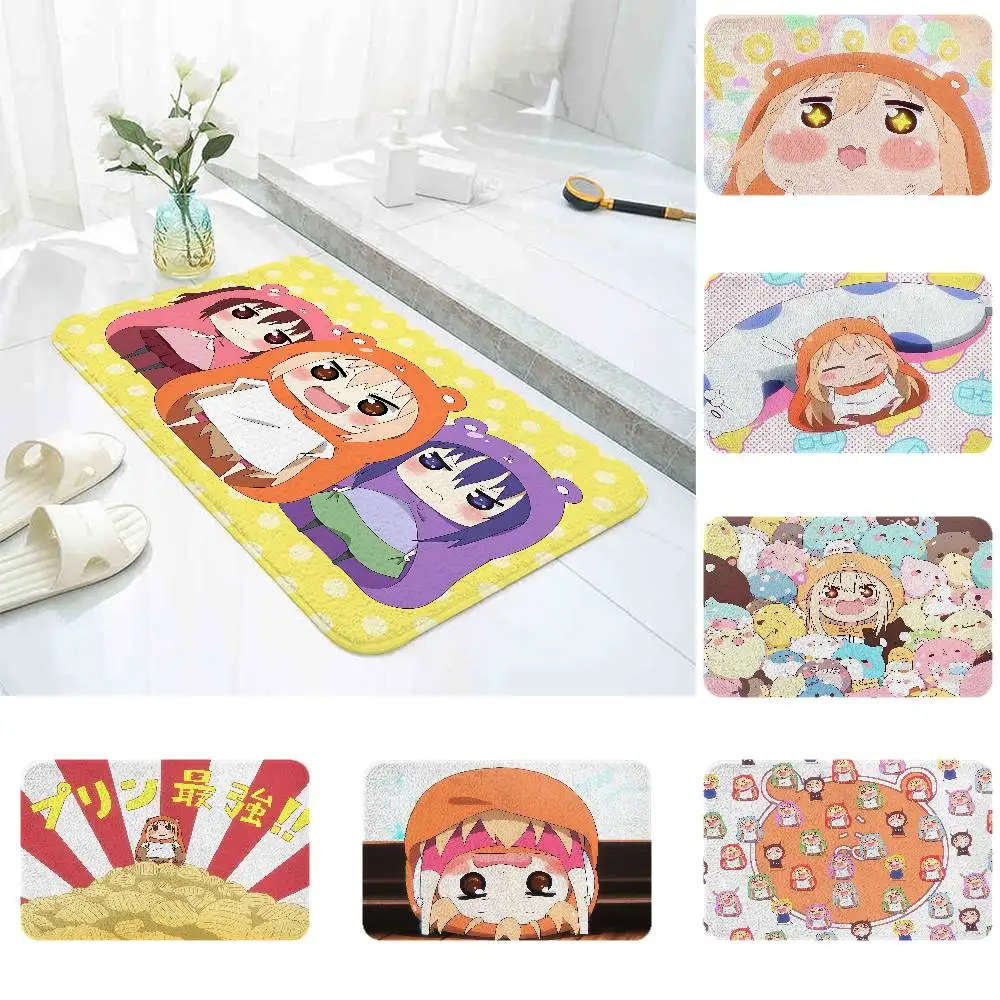 

Cute Umaru-chan Floor Mat Home Durable Floor Mat For Entrance Bedroom Washroom Bathroom Doorways Absorbent Non-Slip Foot Mats