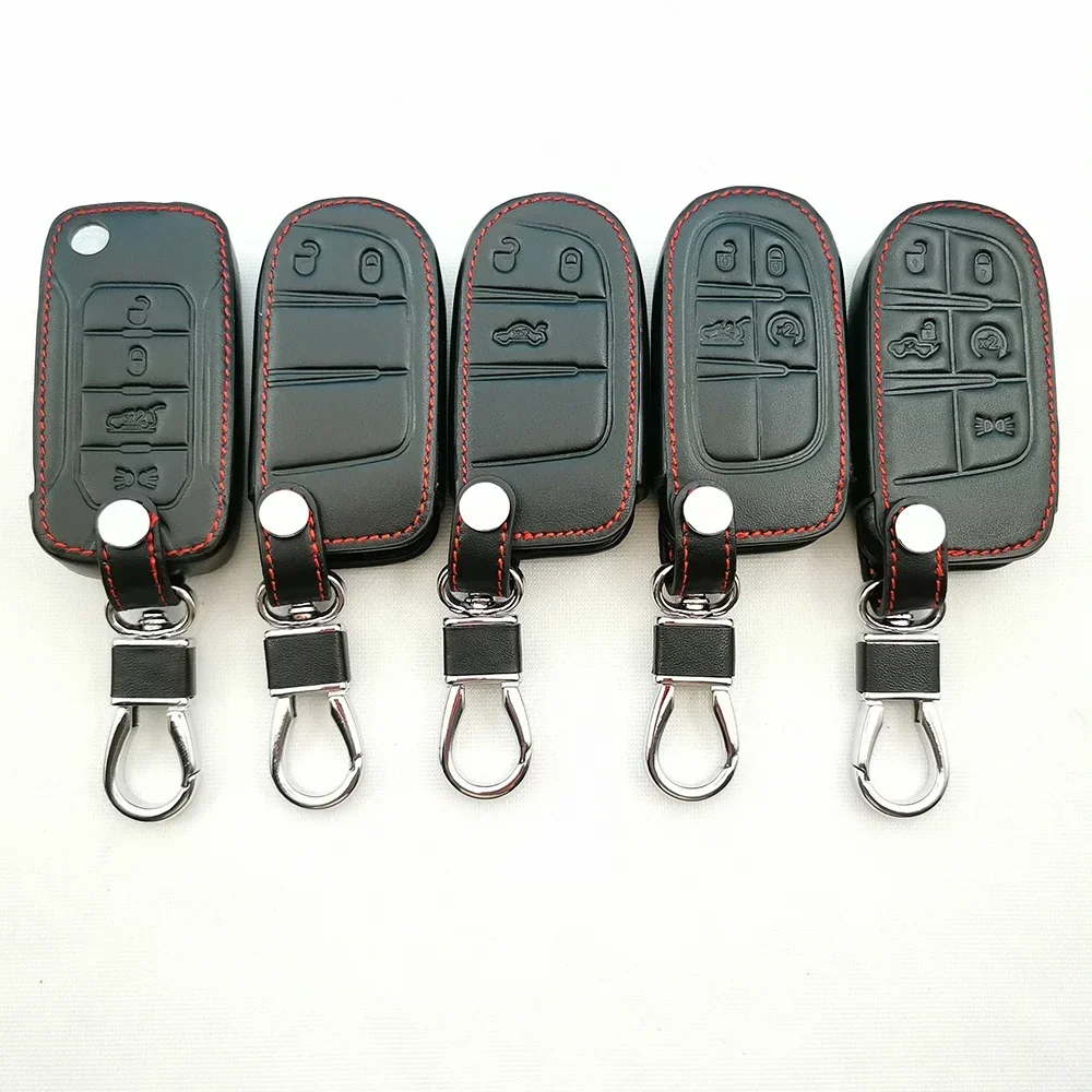 Rubber Key FOB Case Holder Cover for Jeep Cherokee Compass Commander Renegade Chrysler 300C for Dodge Challenger Journey Charger