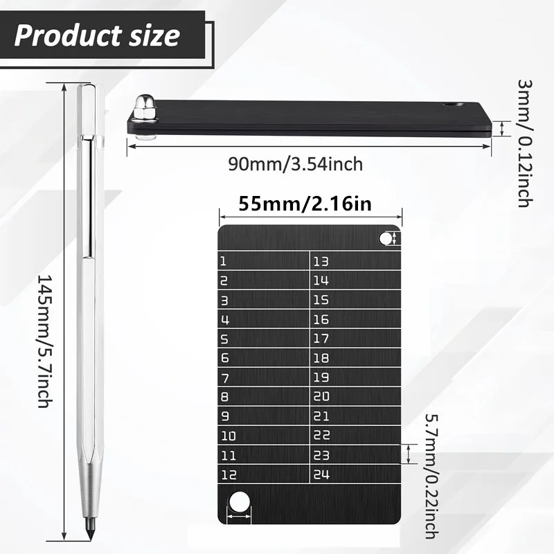 A set of stainless steel cryptocurrency wallets for hardware cold backup seed storage, suitable for Bitcoin, compatible with Bip