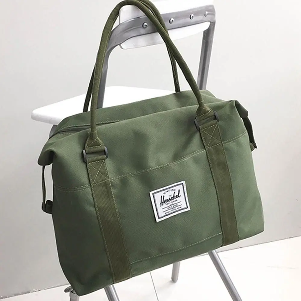 Bolsa de viaje de gran capacidad, paquete deportivo de lona con carrito, novedad