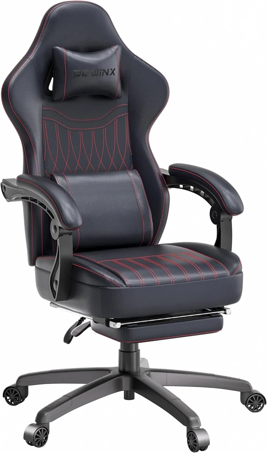 Dowinx Gaming Chair Breathable PU Leather Gamer Chair with Pocket Spring Cushion, Ergonomic Computer Chair