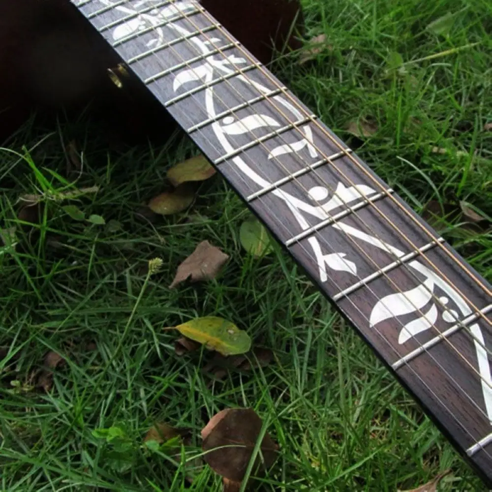 Quality Beautiful Music Instrument Decorations Fretboard Sticker Cross Inlay Decals Ultra Thin Stickers Guitarra Accessories
