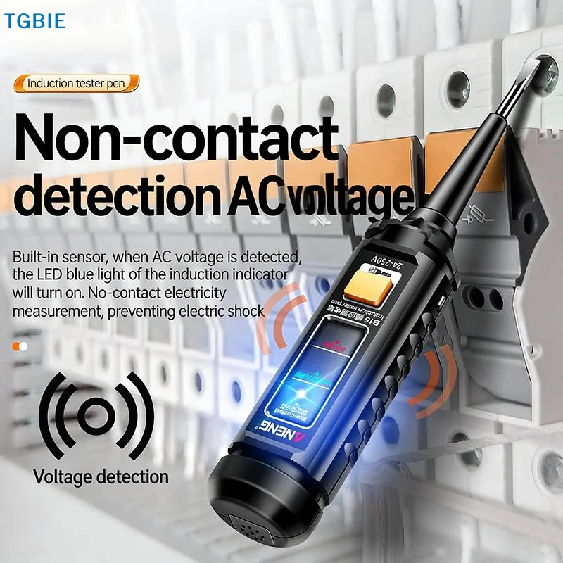 [TL]【TL】One-word Screwdriver Tester Highlight Color Indicator Light Professional Electrician Induction Teste Pen Test Tools