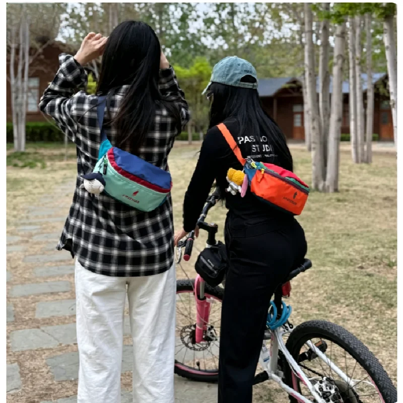 Unisex Large Capacity Waist Bag Chest Bag, Fashion Outdoor Hiking Crossbody Bag Portable Toiletry Cosmetic Storage Pouch for Men