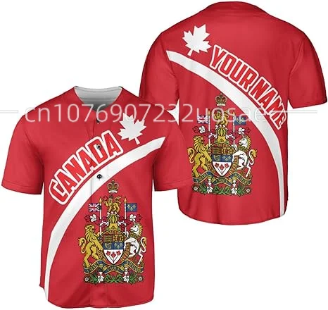 2023 Custom Name Love Canada Country Mexican Aztec 3D Printed Baseball Jersey Summer Shirt Men's Tops Tee Streetwear