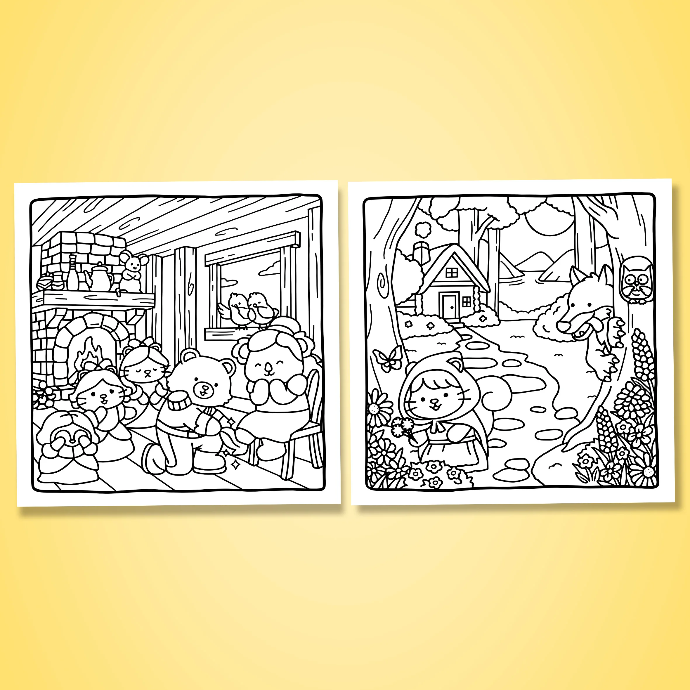 SNUGGLY FRIENDS Bold-easy Patterns Coloring Book for Adults Cute Drawing Book Perfect Gift for Party and Birthday