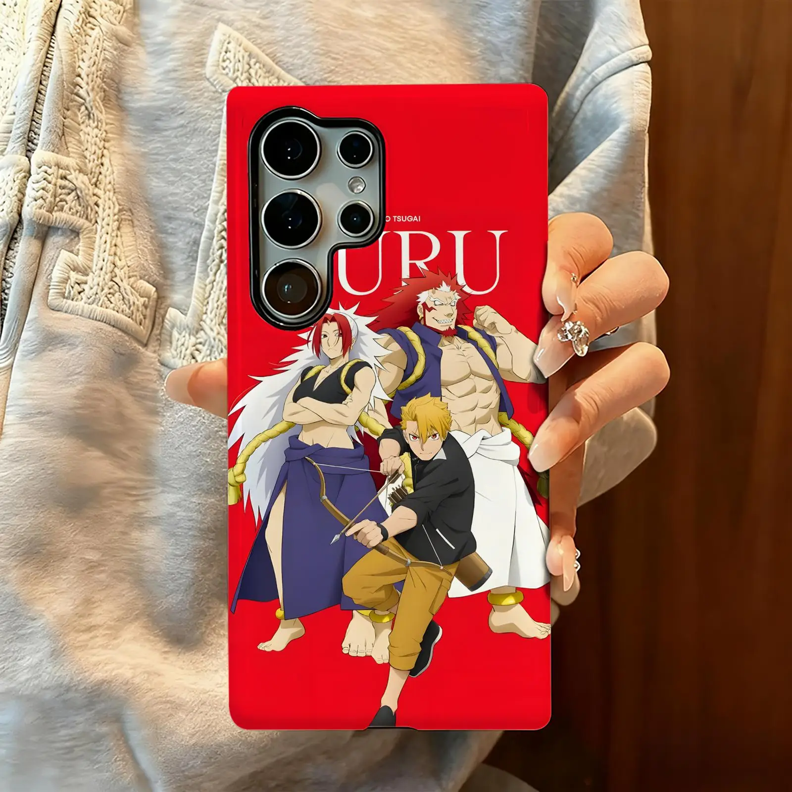 Phone Case For Samsung Galaxy S26 25 S24 S23 S22 S21 Ultra Glossy Film Phone Case DAEMONS OF THESHADOW REALM view 3