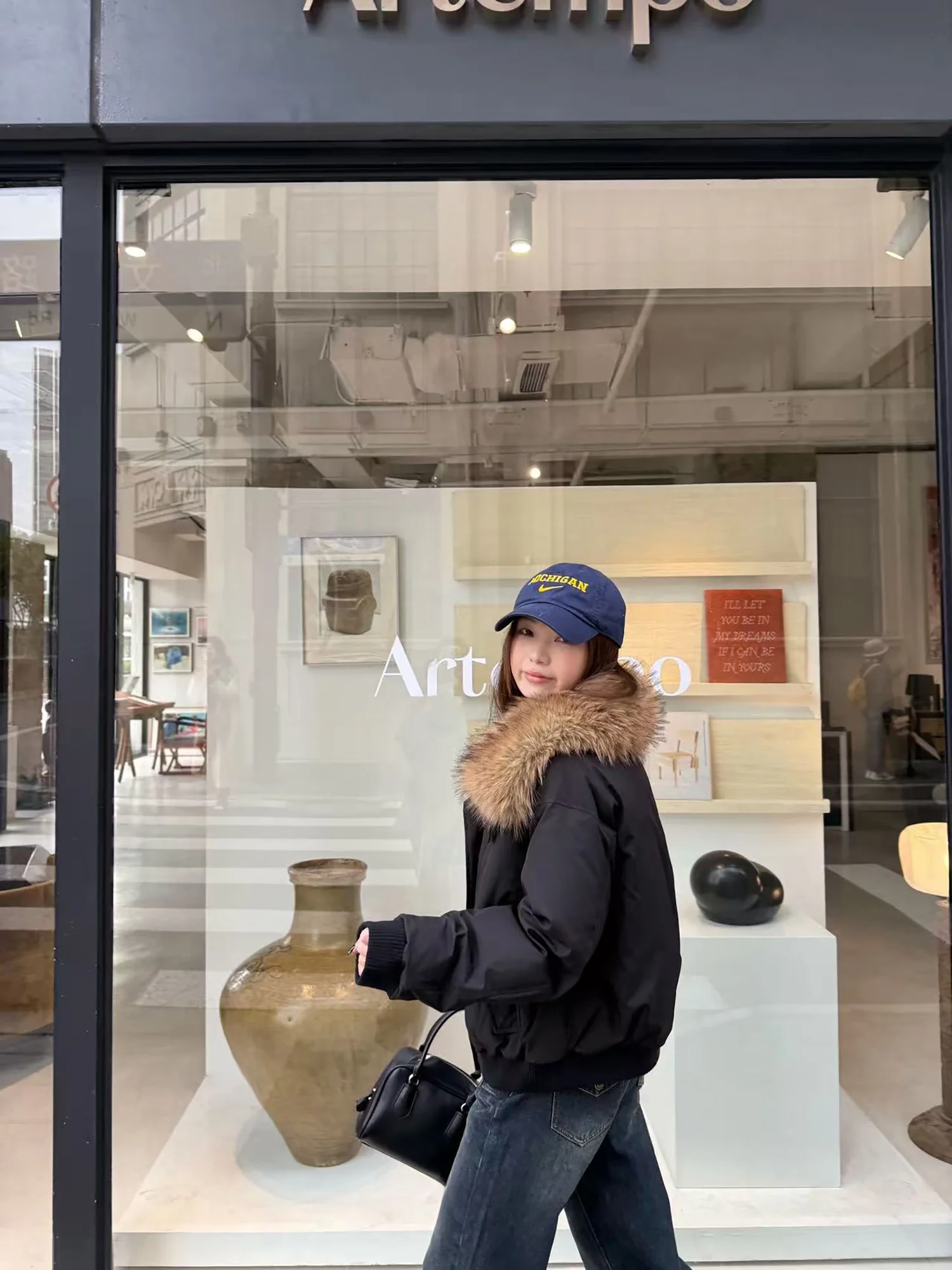 

Пуховик Y Studio с большим воротником, теплый, на пуху, зима 2025, длинный, на молнии, серия Ci Travel