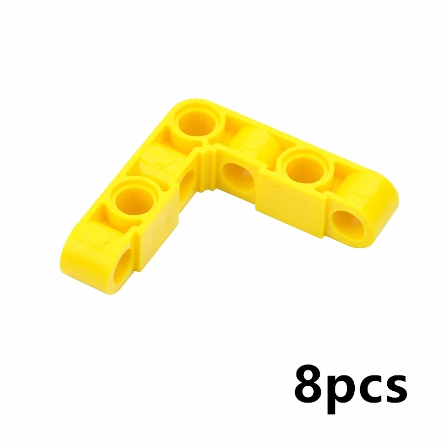 MOC Technische Bausteine, dicke Hebelarme, modifizierte gebogene L-förmige Arme, Bausteine mit Löchern, Spielzeug, kompatibel mit 32271 32140 32348 32555 – Detail 5