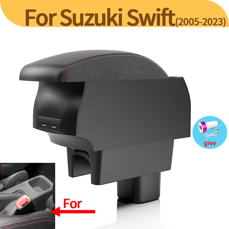 Do podłokietnika Suzuki Swift Do podłokietnika samochodowego Suzuki Swift Akcesoria samochodowe Szczegóły wnętrza Schowek Części modernizacyjne