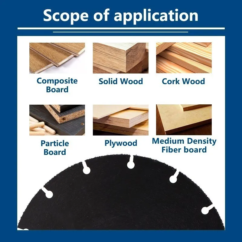 Lama per sega circolare HAMPTON disco da taglio per legno brasato sottovuoto adatto su smerigliatrice angolare strumento per la lavorazione del legno 76mm
