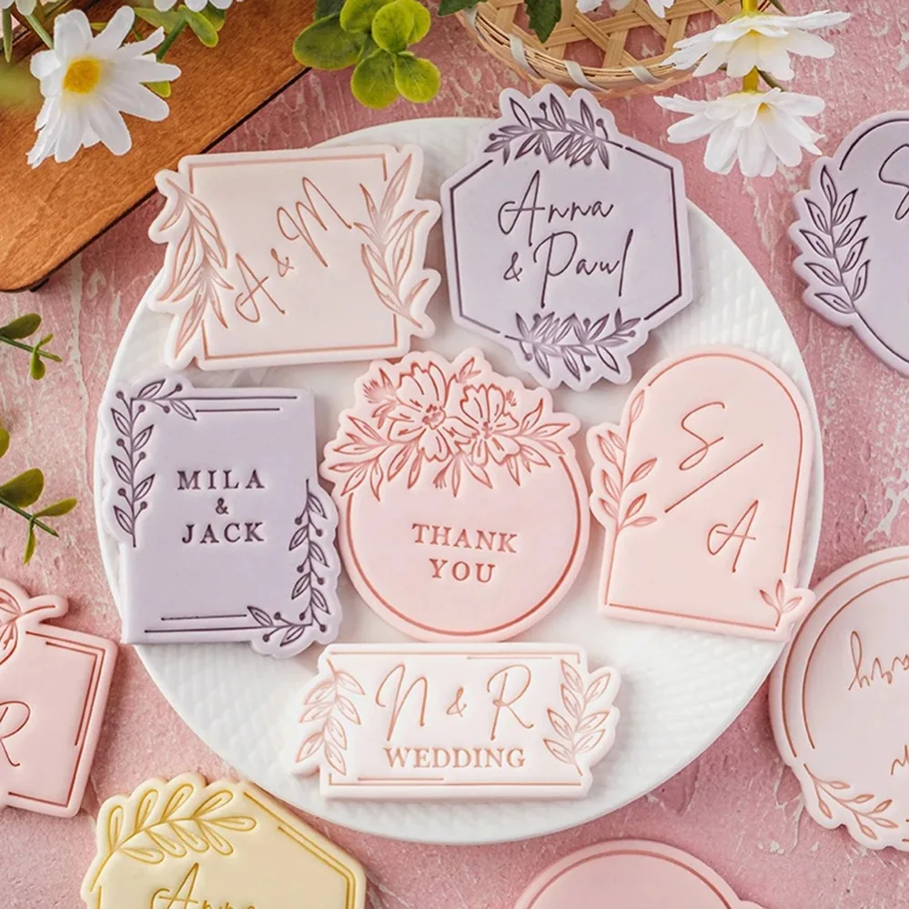 Pattern Blessing Cookie Cutters Mold Wedding Birthday Cake Cutting Mold DIY Baking Tool