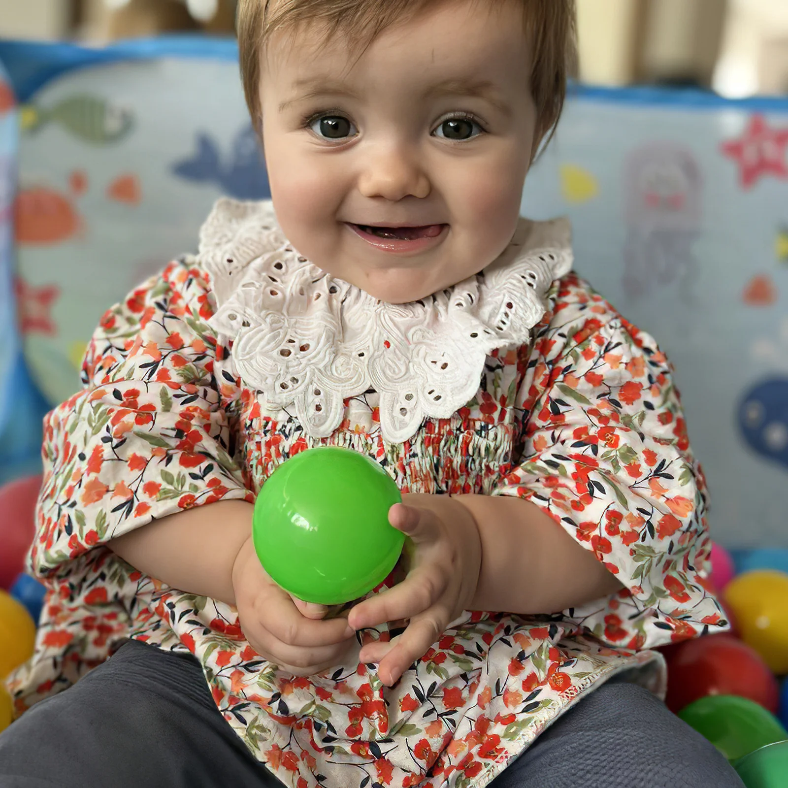 50Pcs Round Plastic Balls Colorful Ocean Balls for Ball Pits Crush Resistant Play Tent Bounce House Activity Gift