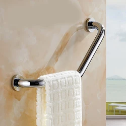 Bathroom Handle Stainless Steel Thicken Non-Slip Toilet Bathroom Handle Bathtub Safety Grab for Bath Shower Bathtub Grab