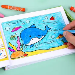 Cahier de coloriage pour enfants, carnet de travail d'art de la maternelle, bloc de dessin créatif pour l'éducation précoce, 2 ans, 3 ans, 6 ans