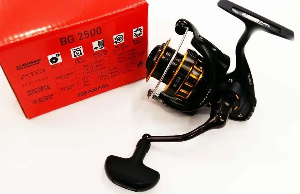 BG2500 BG Saltwater Spinning Reel, 2500, 5.6: 1 Gear Ratio, 6+1 Bearings, 33.20