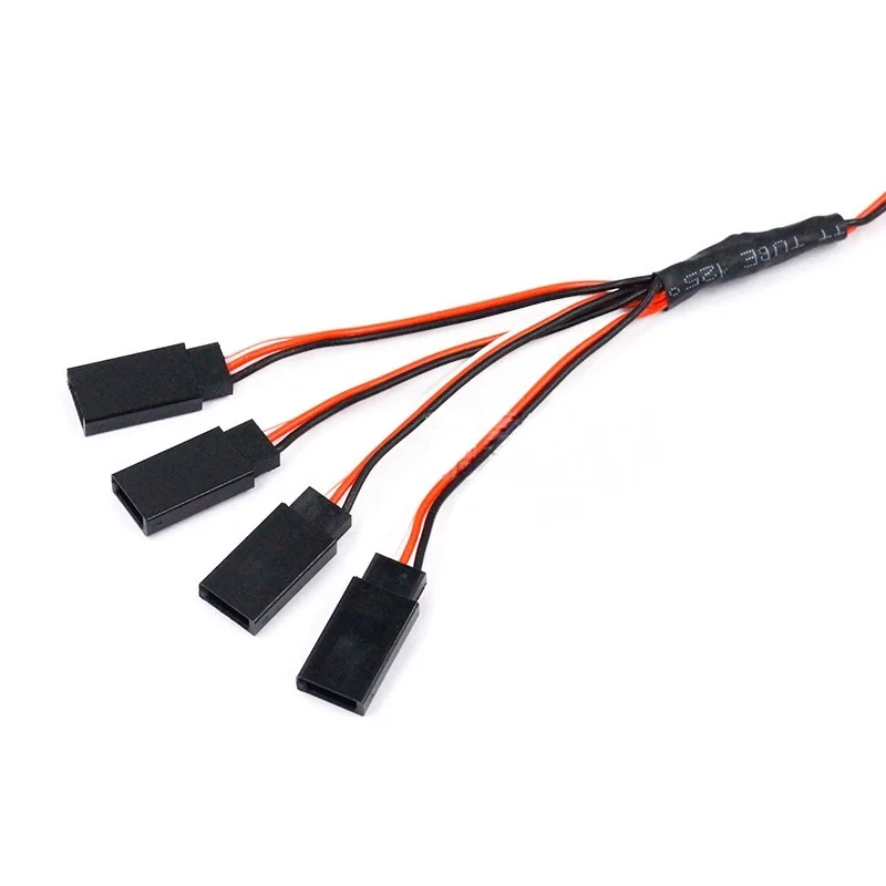 1-10pcs For Model vehicle vessel airplane servo motor Y Type extension cable line 3pin one male to two female Connector 1-3 1-4