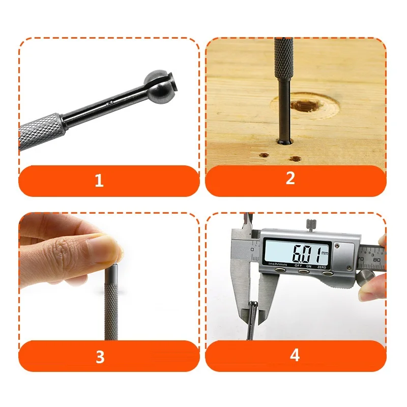 4 Stks/set 3-13Mm Verstelbare Binnendiameter Meter Telescopische Meter Verstelbare Binnengatmeter Handmatige Meting Groothandel