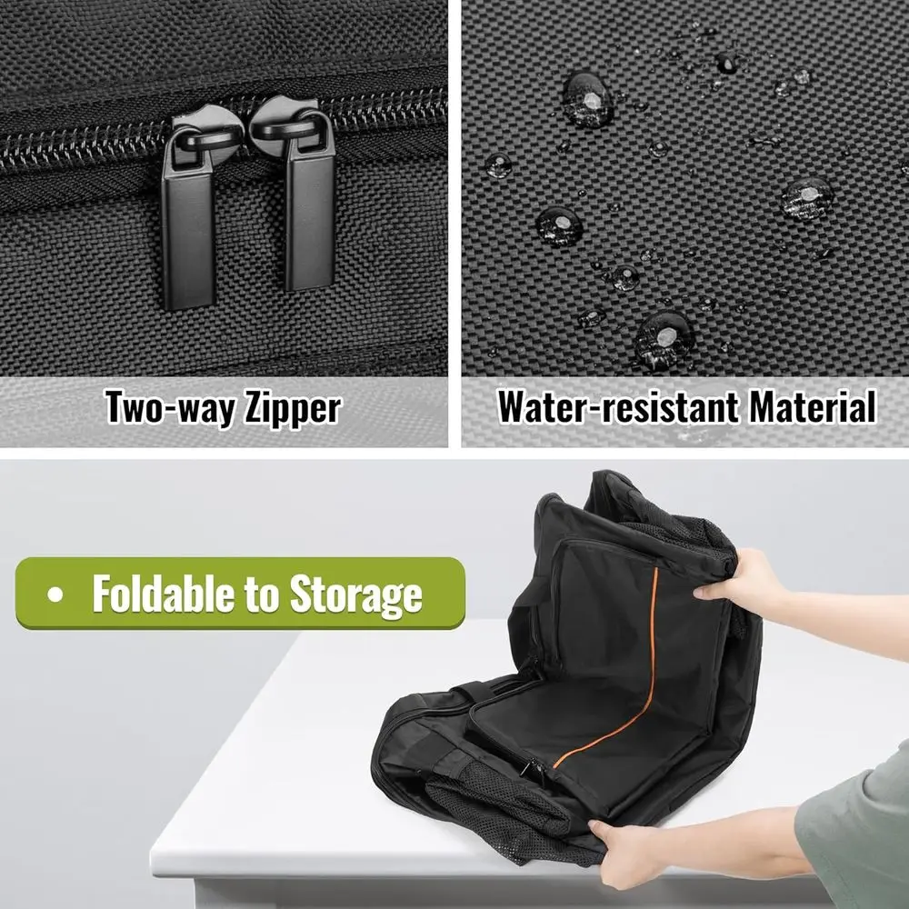 Portable Grill Cover for Char-Broil Grill2Go X200, 1-Burner Gas Grill with Storage Pockets for Outdoor Cooking Accessories