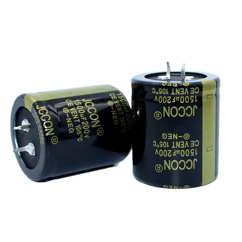 

Конденсатор питания 200v1500uf JCCON Толстофутовый электролитический конденсатор Инвертор Объем мощности 35x40