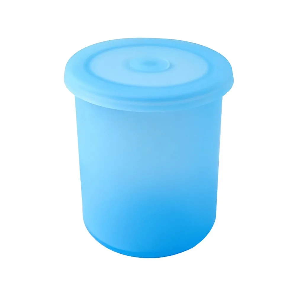 

600/800/1000ml Silicone Storage Box Vacuum Large Capacity Sealed Jars Moisture-proof White Blue Grain Storage Organizer