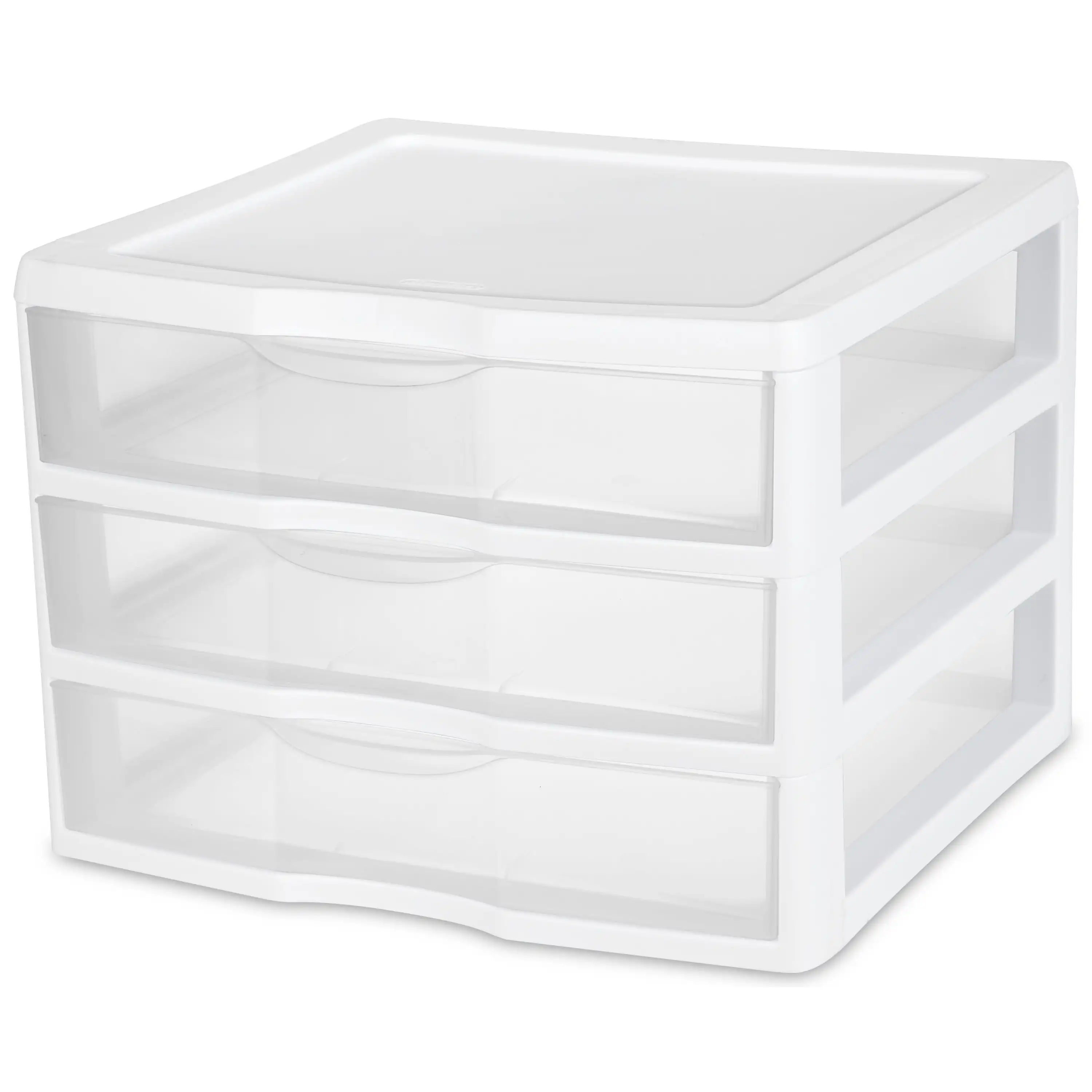 

Wide 3 Drawer Unit Plastic, White