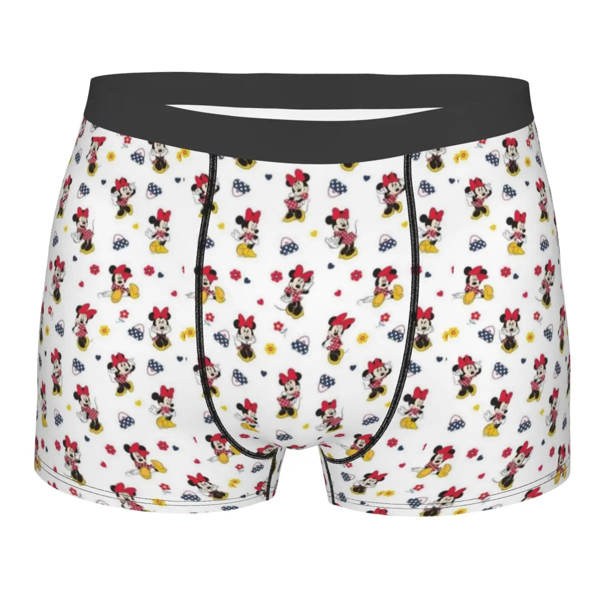 Boxer personalizzati divertenti Minnie Mouse Pantaloncini Slip da uomo Intimo Moda Mutande