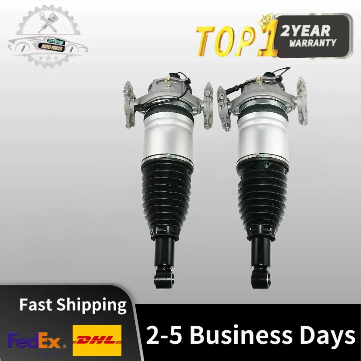 Pair Rear Air Suspension Shock Strut Fit Porsche Cayenne 92A 958 Audi Q7 VW Touareg 2010-2018 95835801900 95835801905