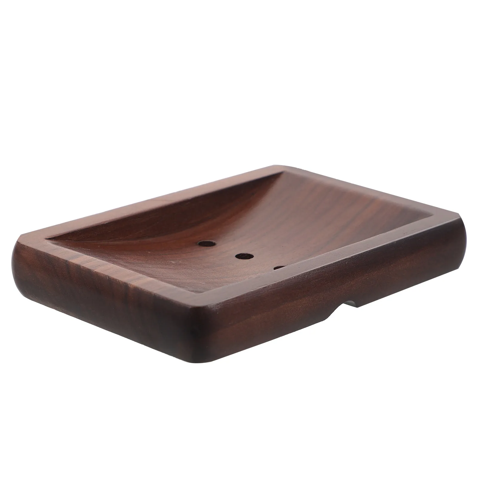 

HeMu Premium Walnut & Beech Wood Soap Dish with Drain,Non-Slip Soap Holder for Shower, Bathroom,Kitchen,Easy to Clean