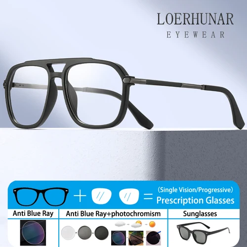 Gafas de lectura TR90 Retro a la moda para hombre, miopía, hipermetropía, prescripción óptica, presbicia personalizada, gafas antiluz azul