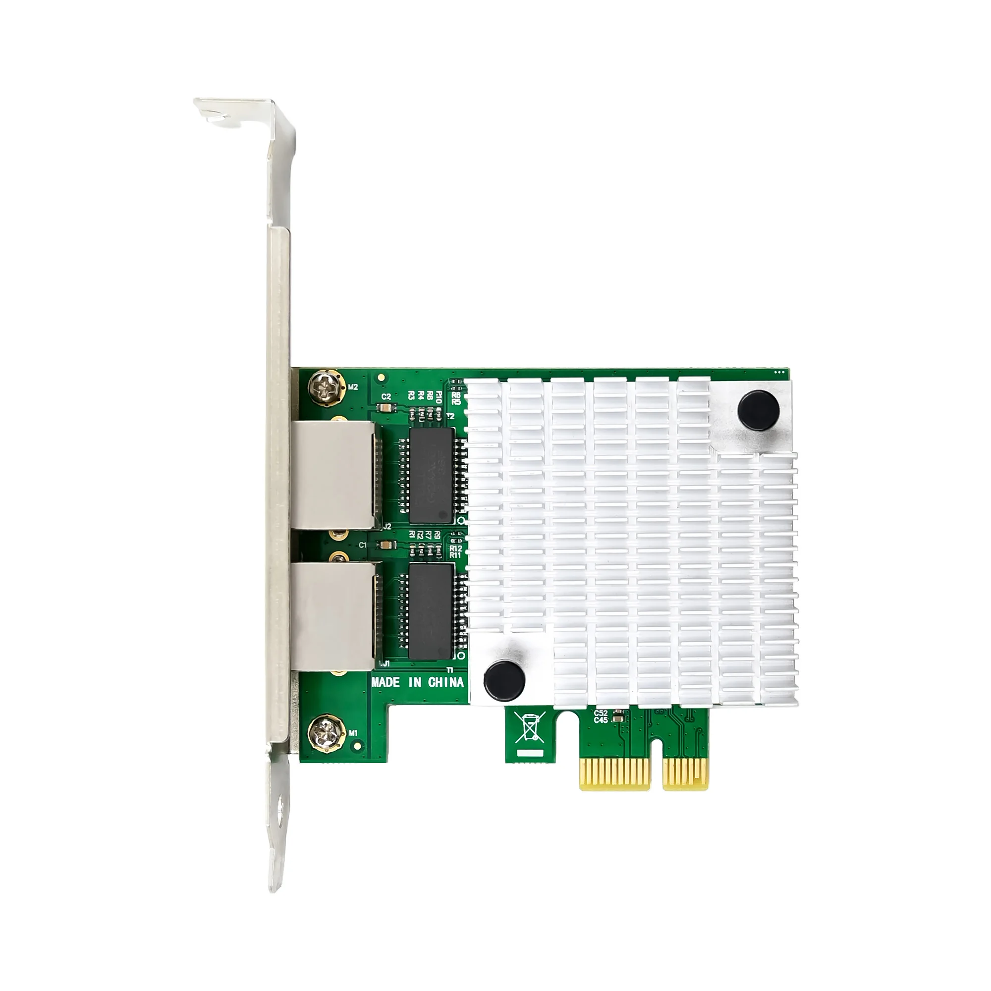 

SUNWEIT ST7377 PCIe X1 Dual-1000M Copper Ethernet NIC with RTL8111F External Wired NIC in Stock