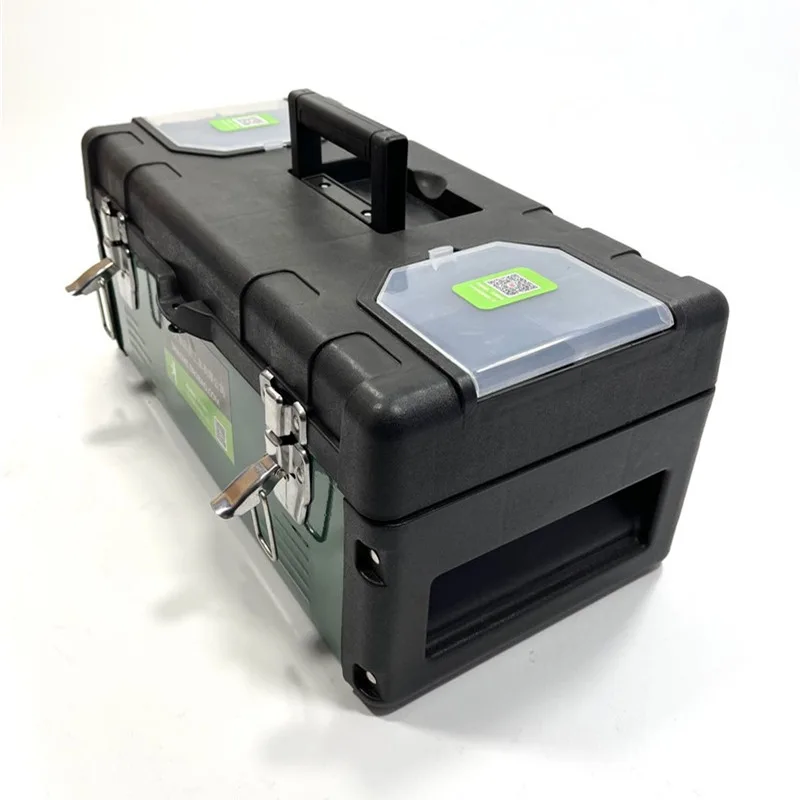 Double Layer Toolbox Plastic Hardware Tools Storage Case Multi-purpose Household Car Repair Tools Organizer Plastic Tool Kit