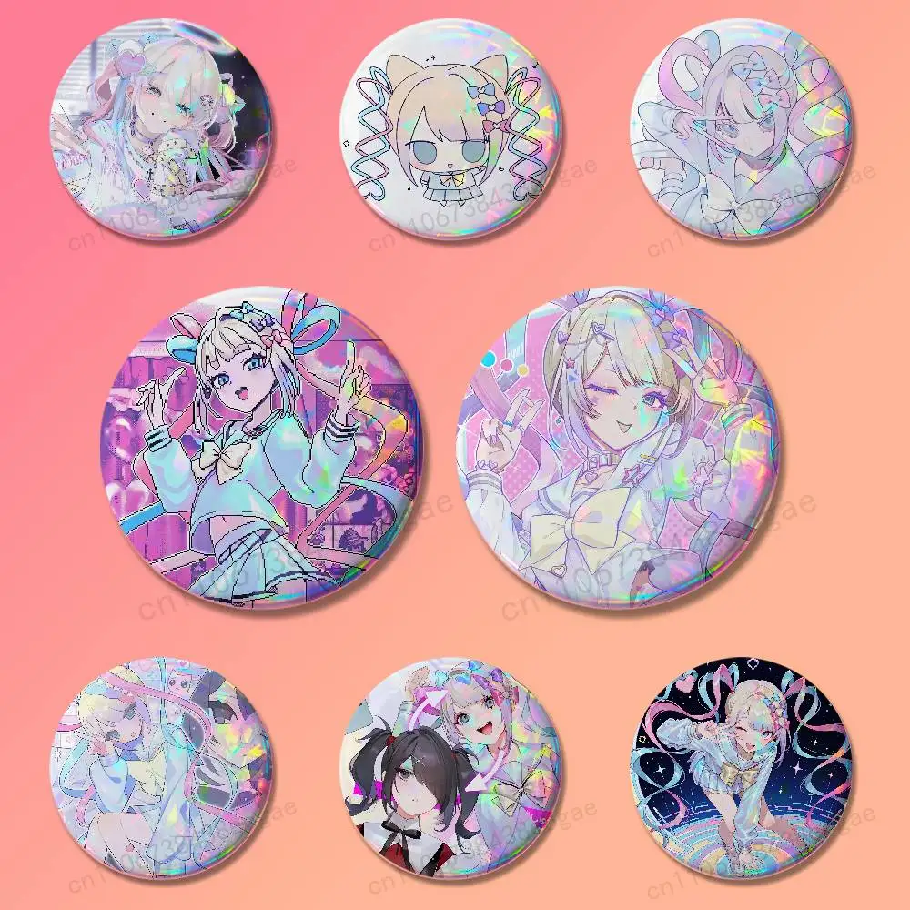 Needy G-Game S-Streamer Overload Brooches Creative Round Badge Gifts Pins 25/32/44/58/75mm