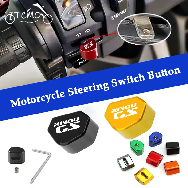 

For BMW R1300GS R 1300 GS Adventure ADV GS1300 2023-2026 1300GS CNC Aluminum Motorcycle Switch Button Turn Signal Switch Key Cap