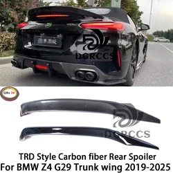 For BMW Z4 G29 TRD Style Carbon fiber Rear Spoiler Trunk wing 2019-2026 Carbon fiber
