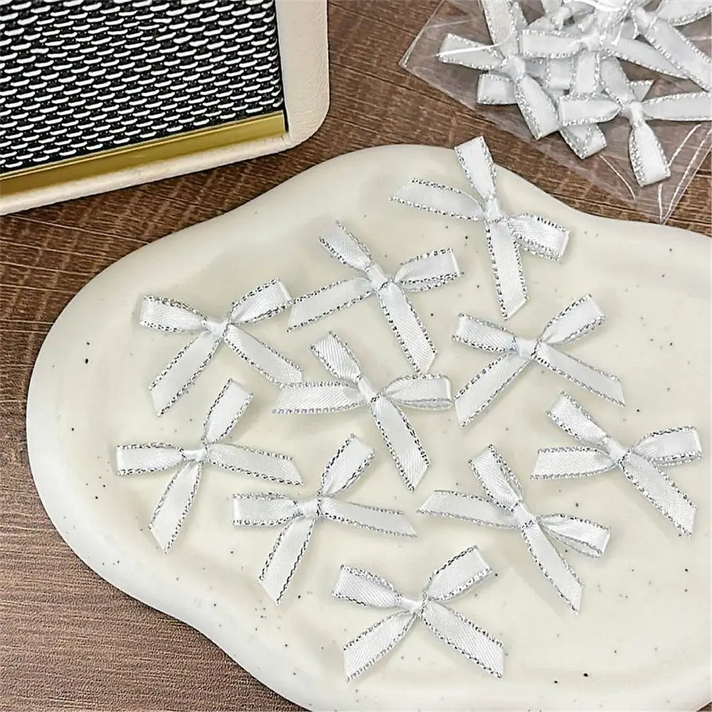 10pcs Handmade Craft Ribbon Bow Accessories Headdress Hairpin Hair Clip Accessories Balletcore DIY Jewelry Making Accessories