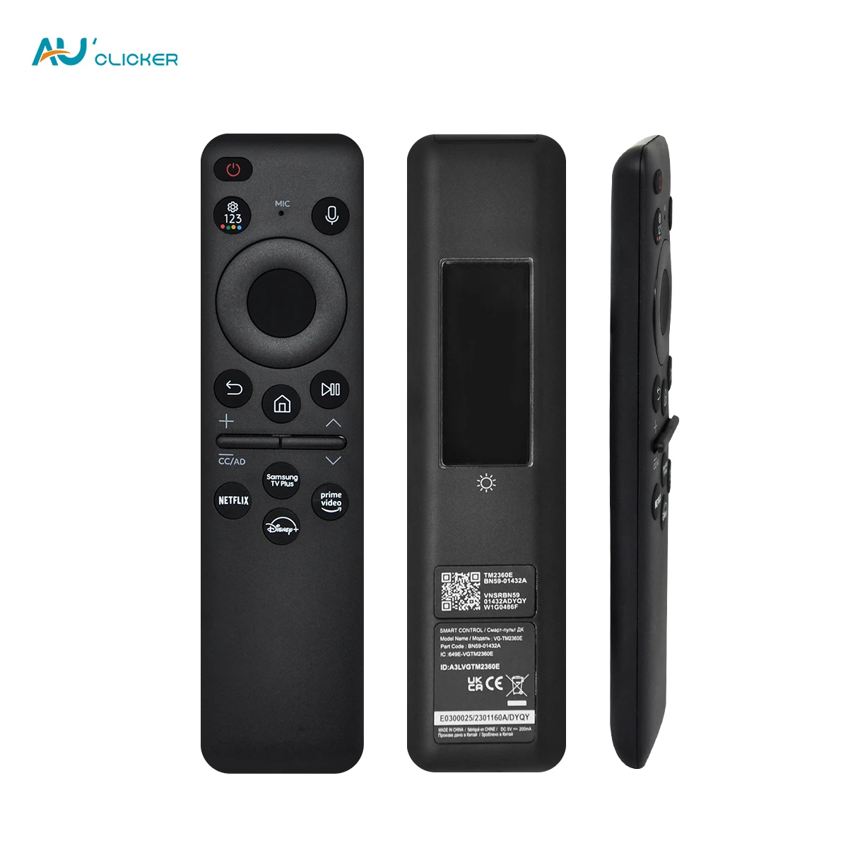 BN59-01432A Replacement Solar Remote Control For Samsung Smart TV Compatible With Neo QLED 8K 4K Series