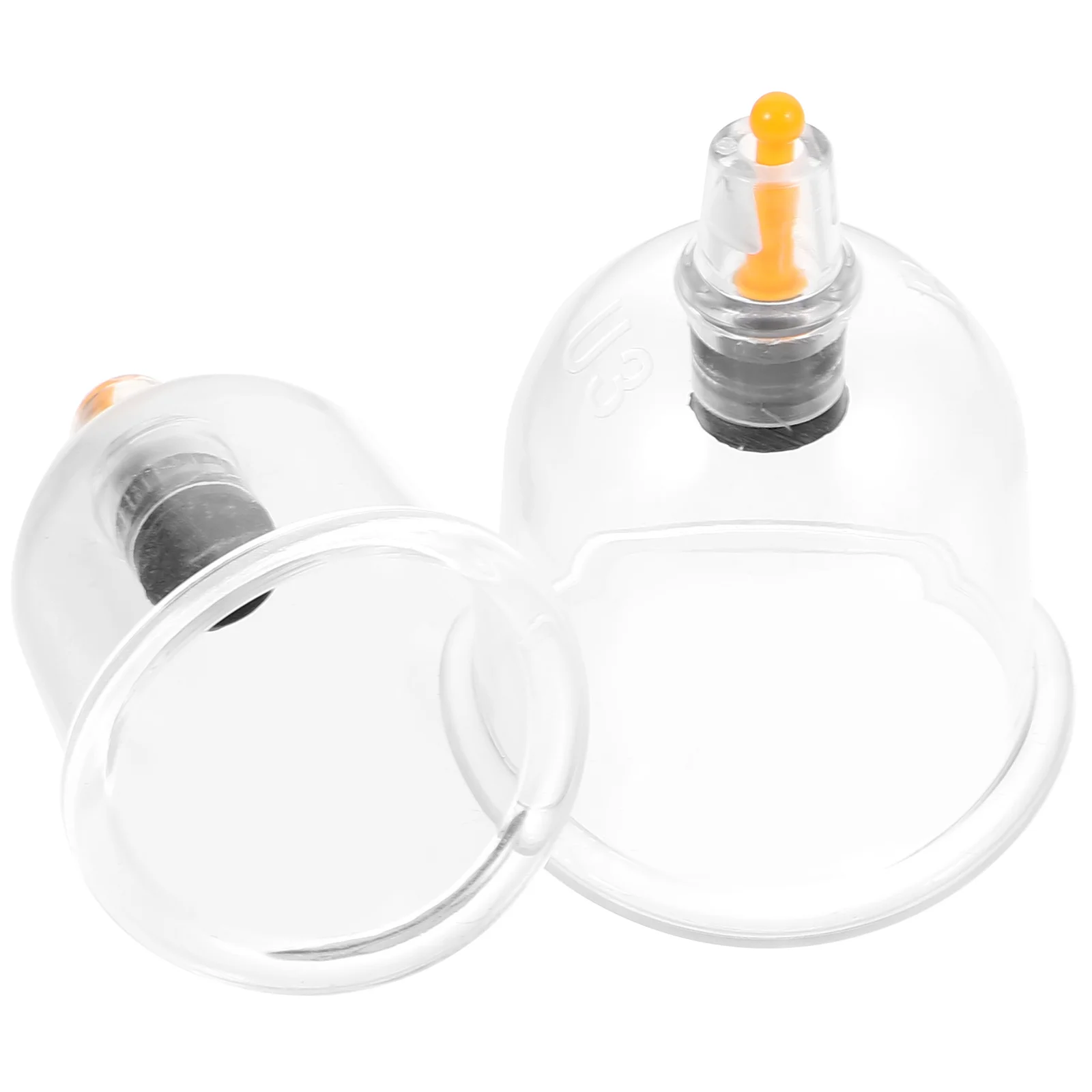 

2Pcs Vacuum Cupping Cups Professional Portable Massage Tool for Home Therapy Beauty and Body Suction Cupping Device Plastic