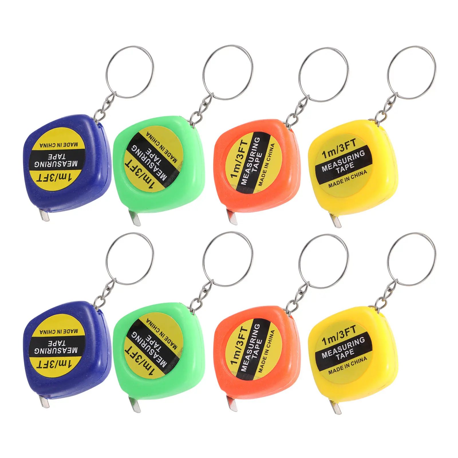 20Pcs Portable Tape Measure Keychain Mini Retractable Measuring Tool with Slide Lock Clear Markings Premium Build Ideal for Home
