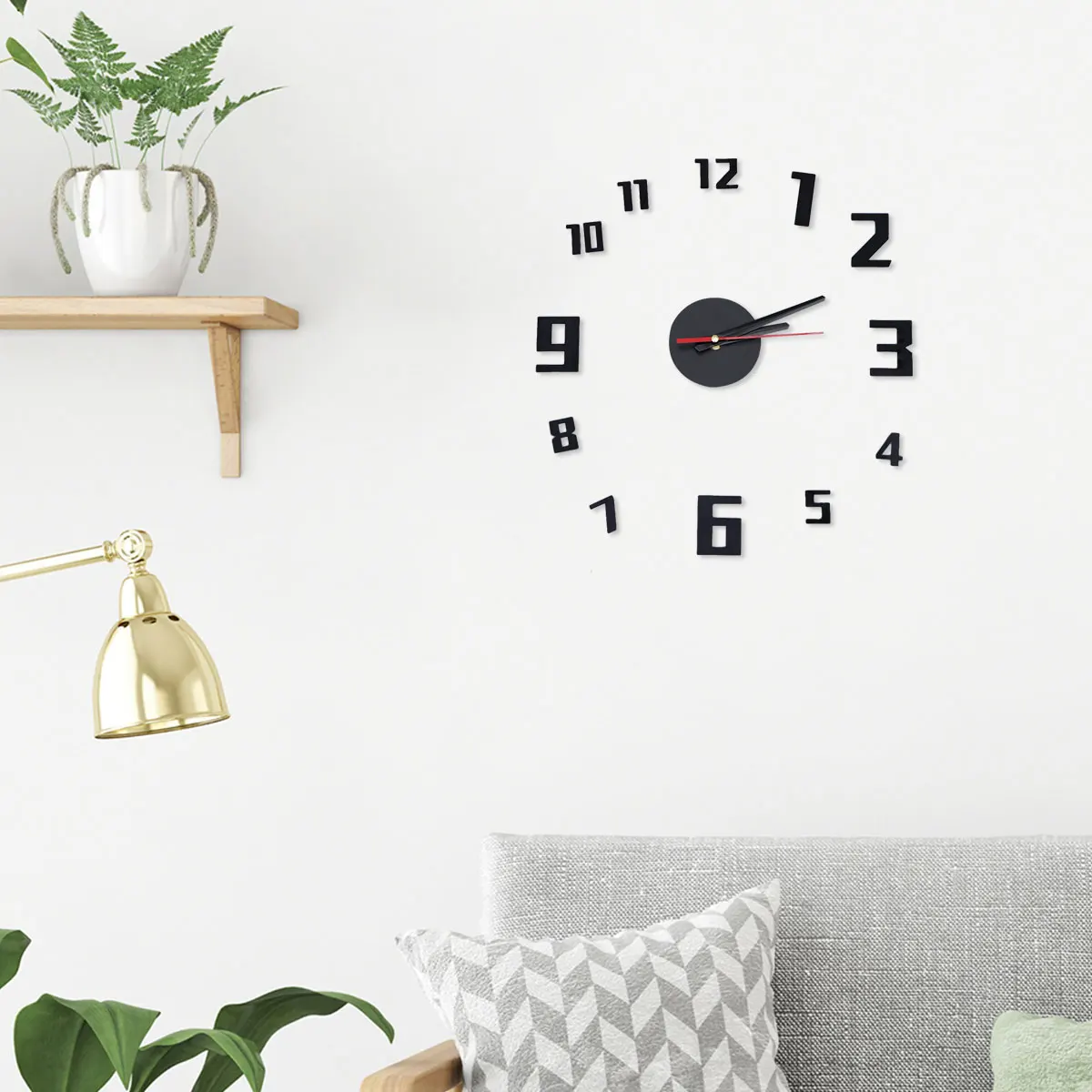 

Acrylic Wall Clock Easy to Read Home Decoration Household Personality Children's Simple