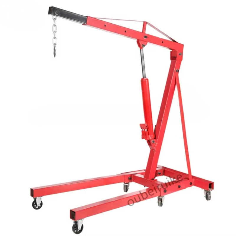 For 2 Ton Hydraulic Folding Engine Crane Stand Hoist Lift Jack with Wheels Workshop