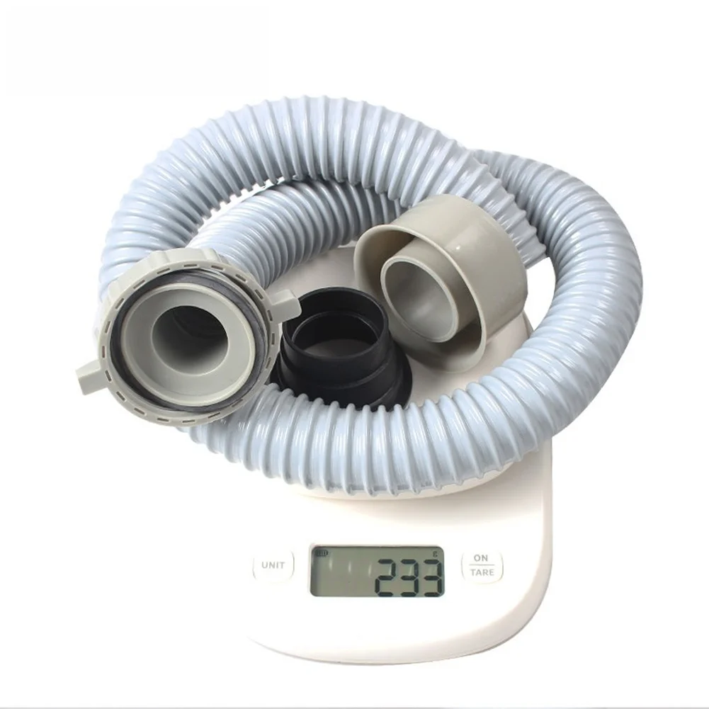 57mm Threaded Sink Drain Pipe Designed for Standard 57.2mm Sink Openings Featuring Heat Resistant PVC and Internal Wire Support