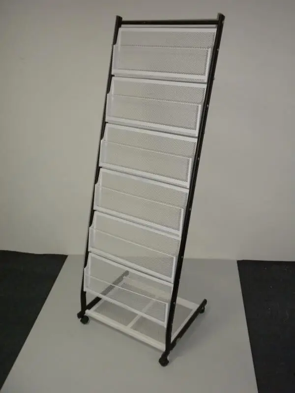 iron steel magazine display stand,catalogue shelf,literature rack