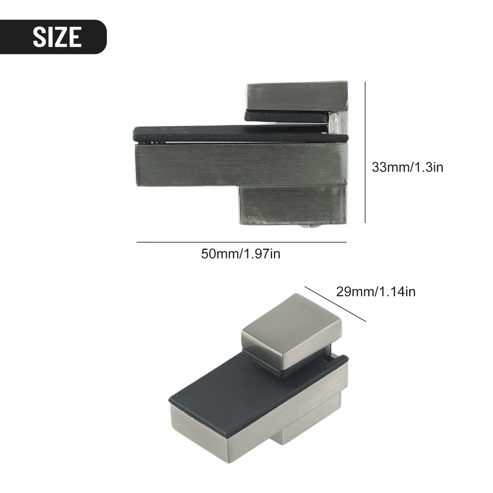 Clamps Shelf Brackets Adjustable Anti-corrosive Glass Kitchen Rust-proof 2 Pack 3-16mm Accessories Wall Mounted
