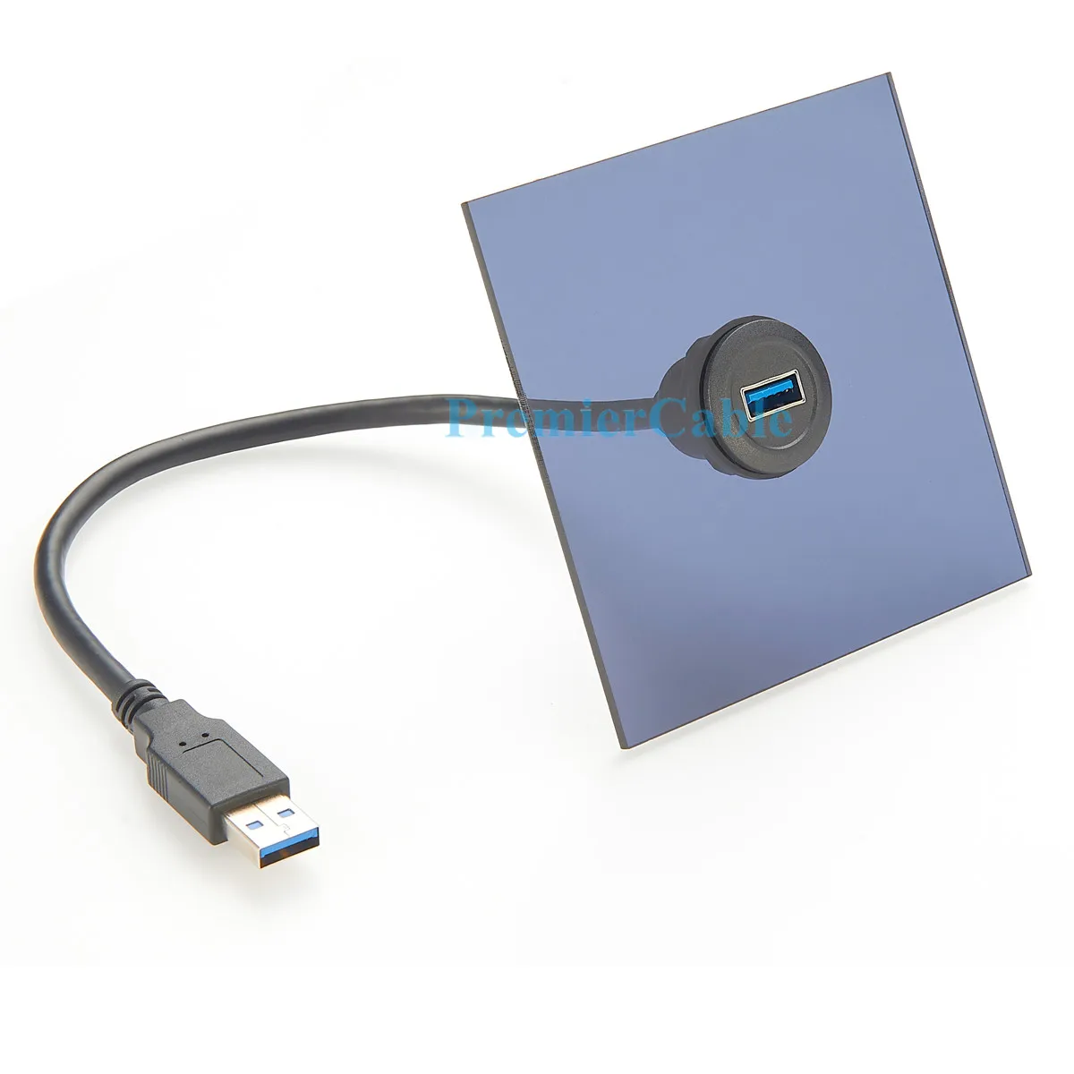USB 3.0 A-Stecker auf A-Buchse Verlängerungskabel, flach montierbar, 5 Gbit/s, USB Typ A Durchgangskabel für Kfz und Lkw – Detail 5