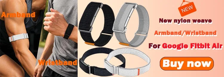 Bizepsband-Armband für Google Fitbit Air, Nylon-Armband/Handgelenksband, Fitness-Tracker-Ersatzband für Google Fitbit Air – Detail 2